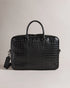 FABIANN-Bags-The FABIANN document bag blends style and functionality with effortless finesse. Inside, you'll find a padded pocket designed to fit a 15" laptop and a trolley slip that makes it the ideal travel companion for business trips and beyond. Document bag Croc effect leather Removable twill shoulder strap Two top handles Zip fastening Ted Baker logo Trolley slip Padded pocket fits 15" laptop Dimensions: 40cm x 8cm x 28cm- Ted Baker Romania
